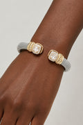 Royal Crown Bejeweled Cuff Bracelet