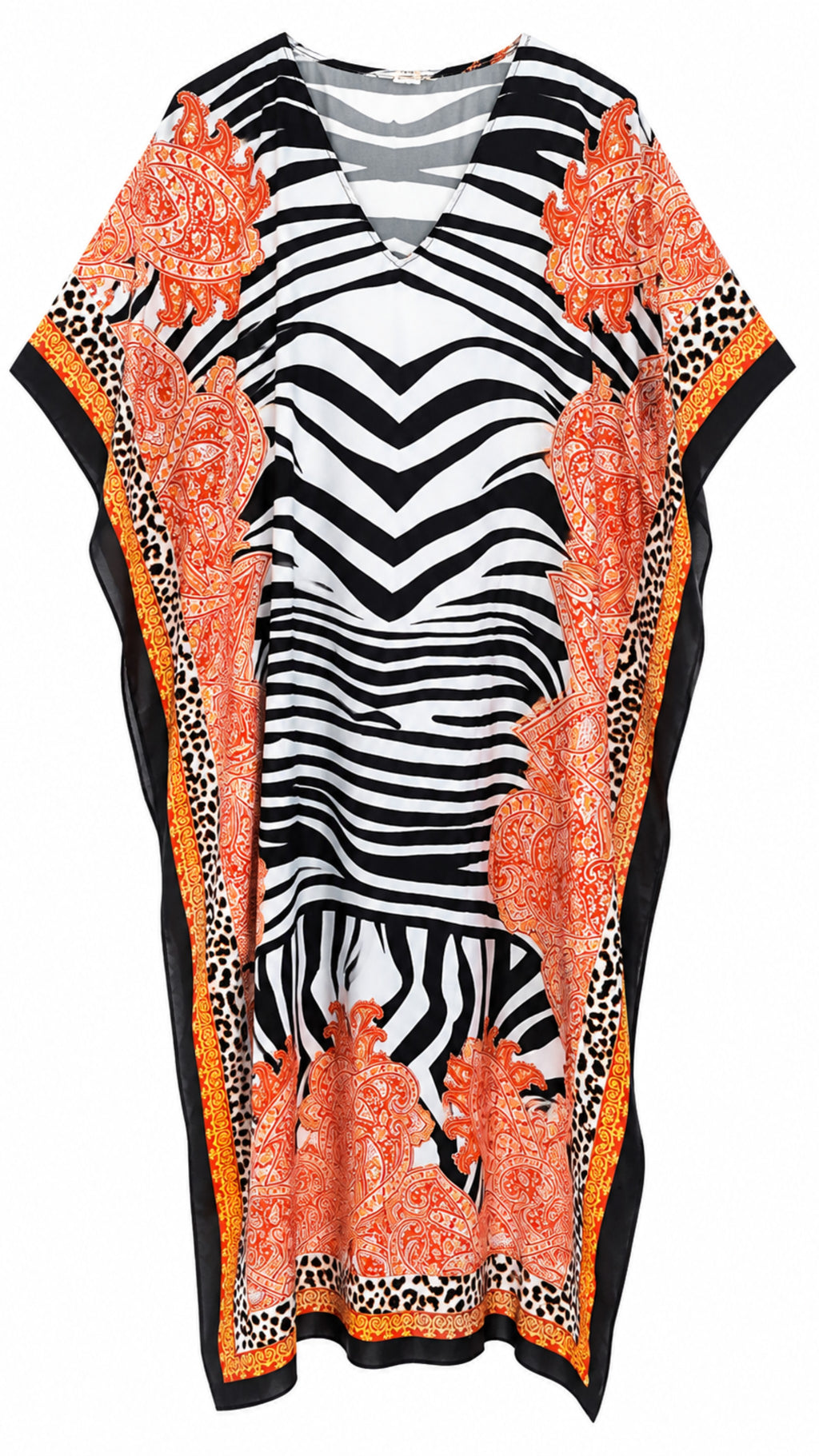 Animal Printed Multicolor Kaftan Dress Lounge Wear One Size fit All S to 3XL