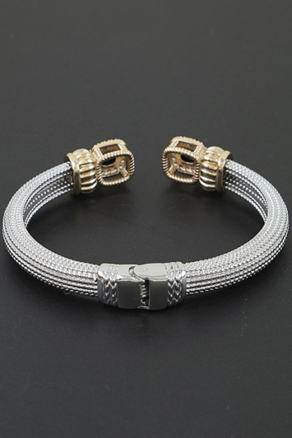 Royal Crown Bejeweled Cuff Bracelet
