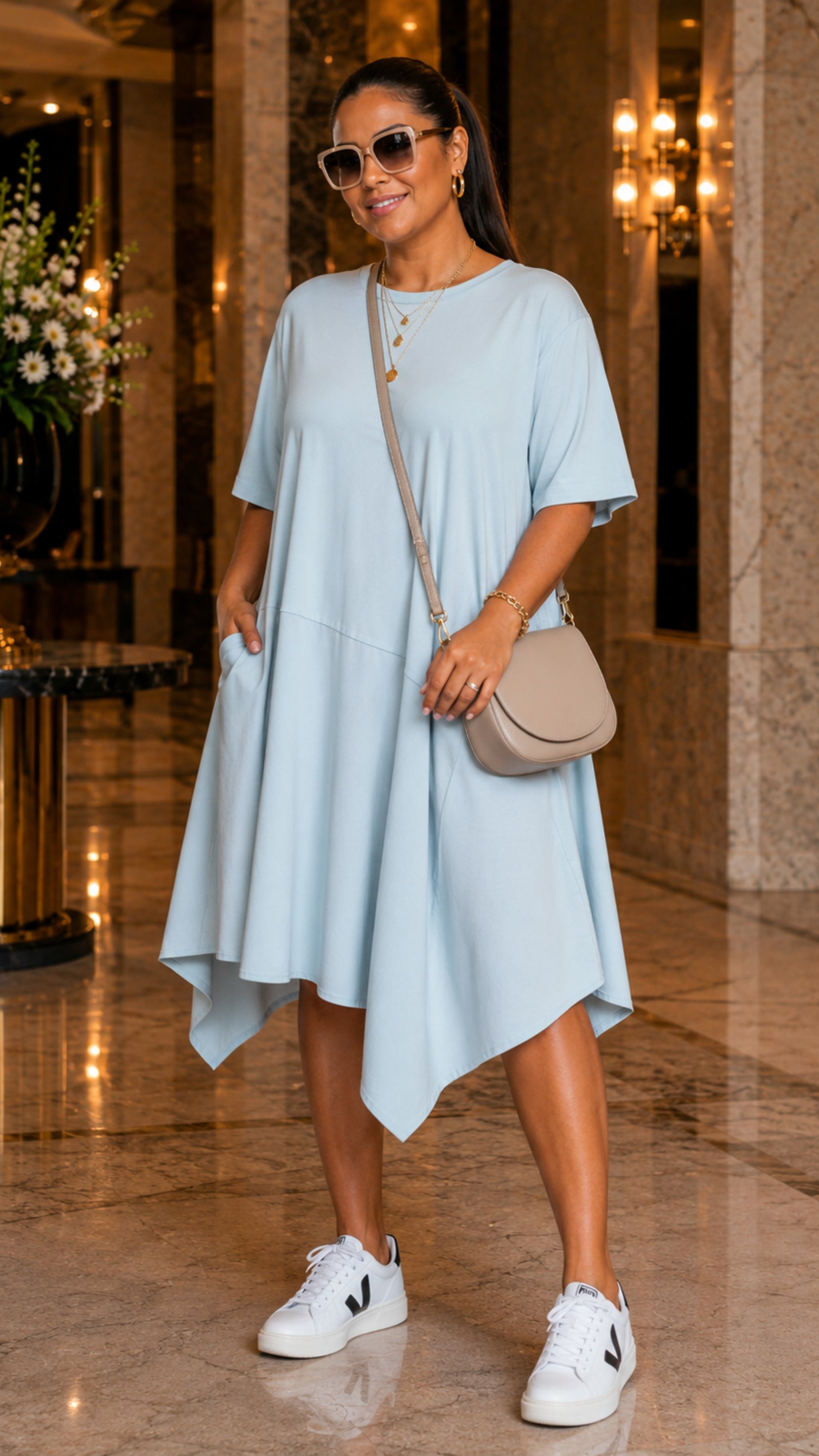 The Blue Oversized Poplin Dress Preorder UNIK-ELEGANCE The Blue Oversized Poplin Dress Preorder UNIK-ELEGANCE