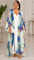 030123 The Orange Coconut Tree Island Duster One Size Fit All