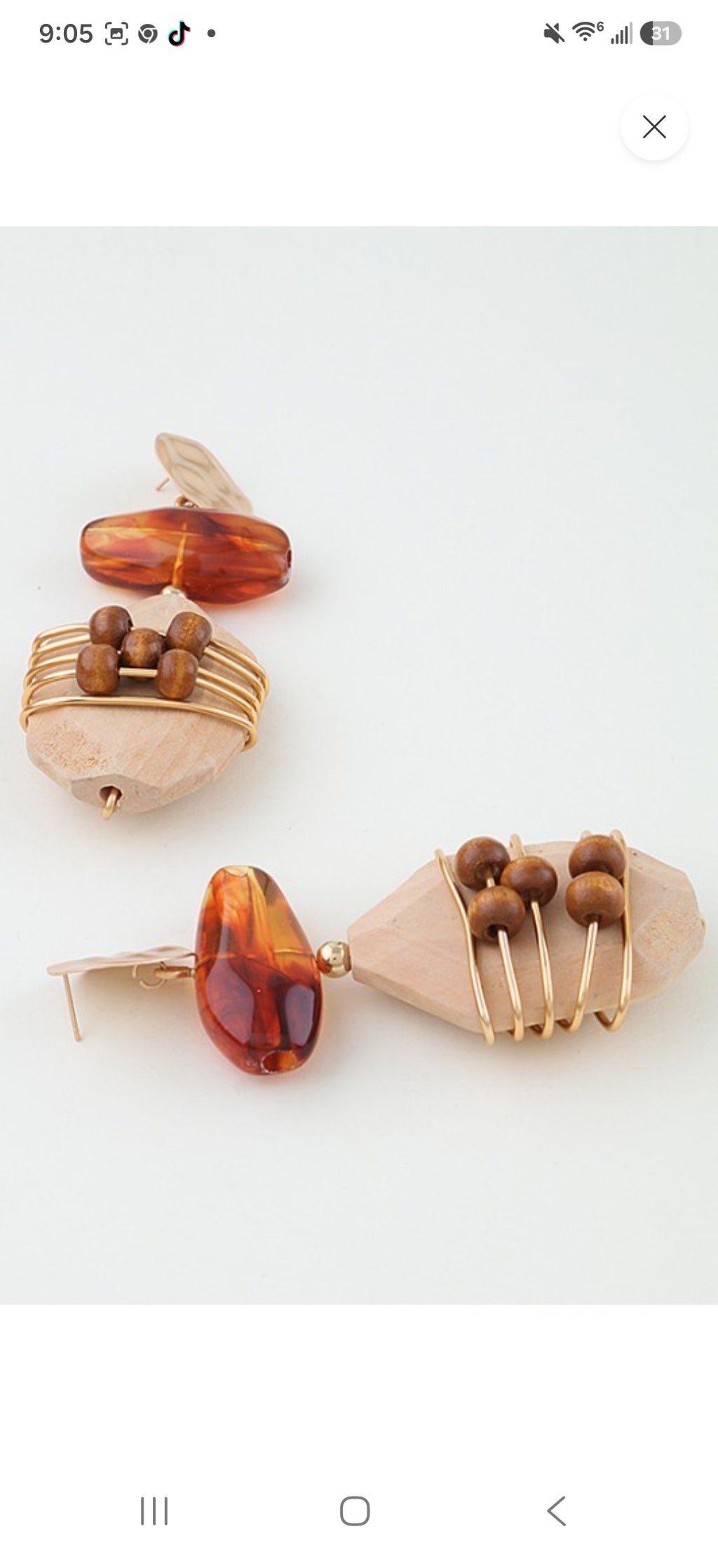 Abstract Historic Pillar Drop Earrings