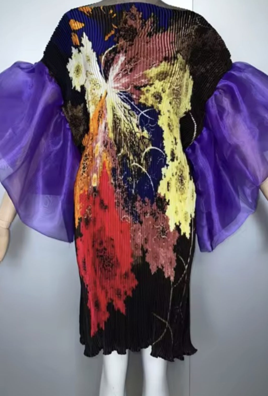The Amethyst Art Pleated Dress
