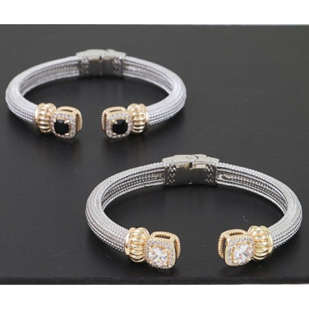 Royal Crown Bejeweled Cuff Bracelet