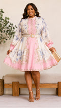 Blush Versailles Statement Dress
