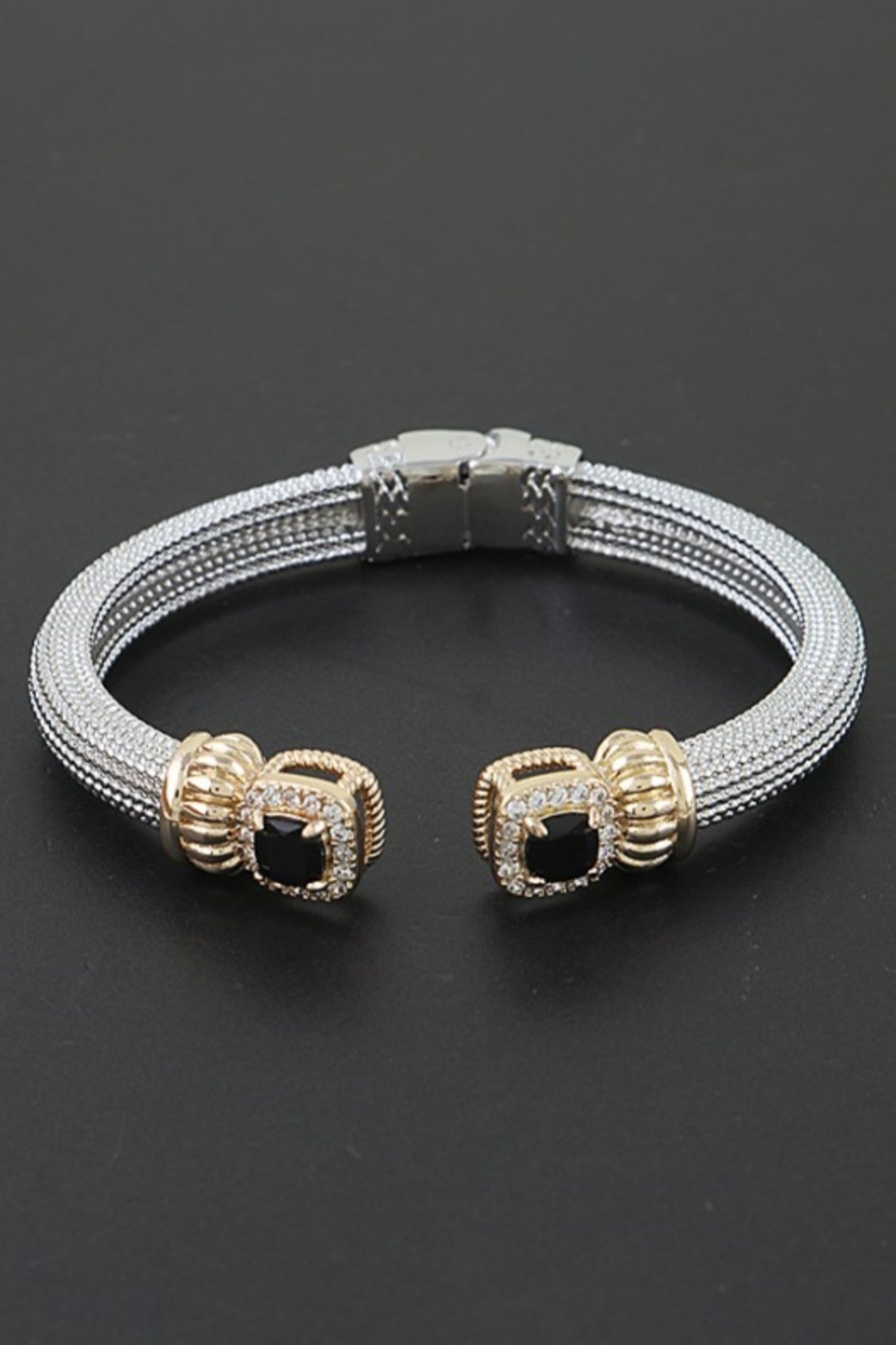Royal Crown Bejeweled Cuff Bracelet
