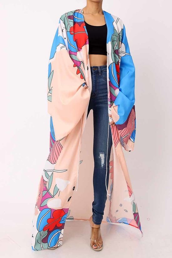 030123 The Paradise Azul Duster One Size Fit All