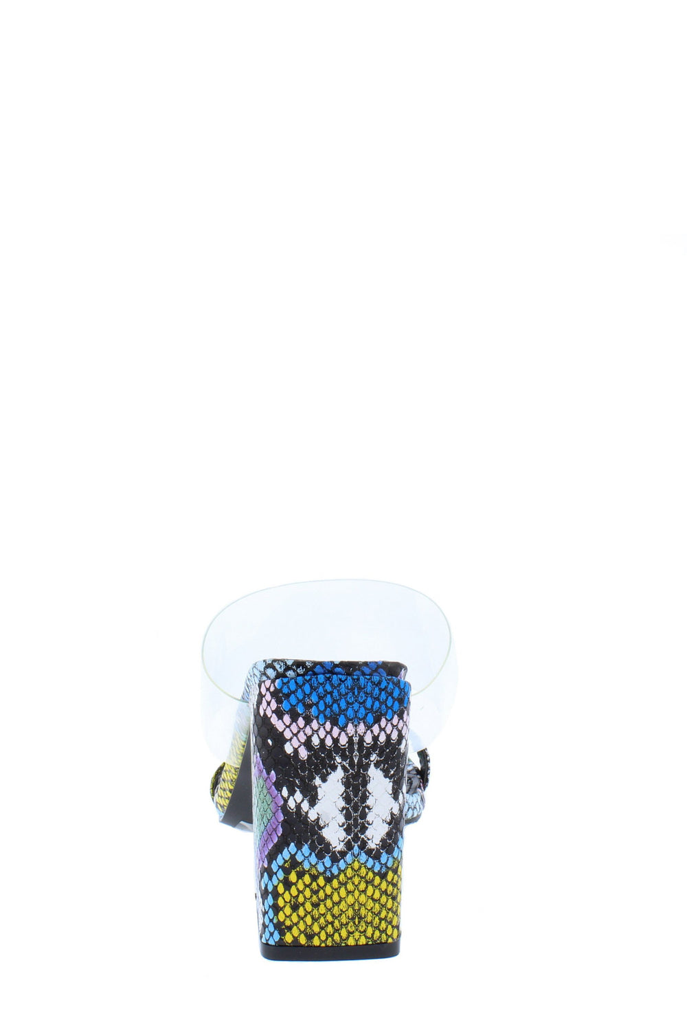 The Yellow Multi Snake Print  Women's Heel