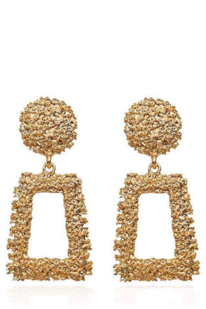 Gold Celebrity Inspired Geometric Earrings