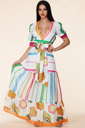 09152021 Cartagena Florals Maxi Dress