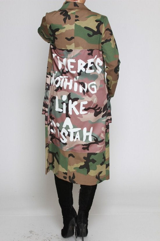 10262021 THERE IS NOTHING LIKE A SISTAH' GRAPHIC DESIGN CAMO JACKET