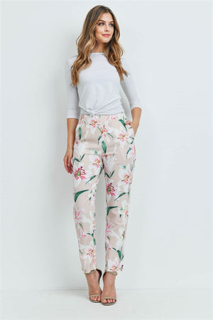 09082021 White Sand Flowers Pants