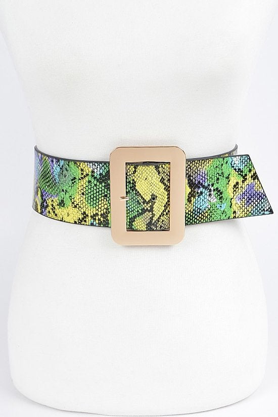 Multi Snake Print Belt ( S-L)