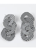 110322 The Checkers Chunky Drop Earrings