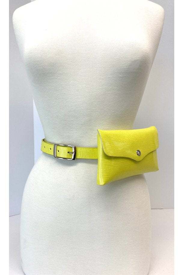 09172021 Neon Yellow Fanny belt bag