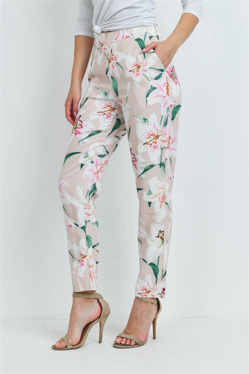 09082021 White Sand Flowers Pants