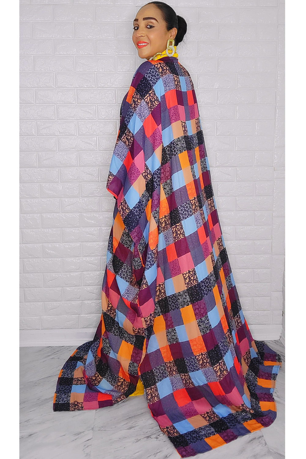 092222 The Yellow Royal Duster One Size Fit All Set Pant