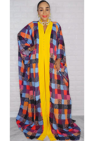 092222 The Yellow Royal Duster One Size Fit All Set Pant