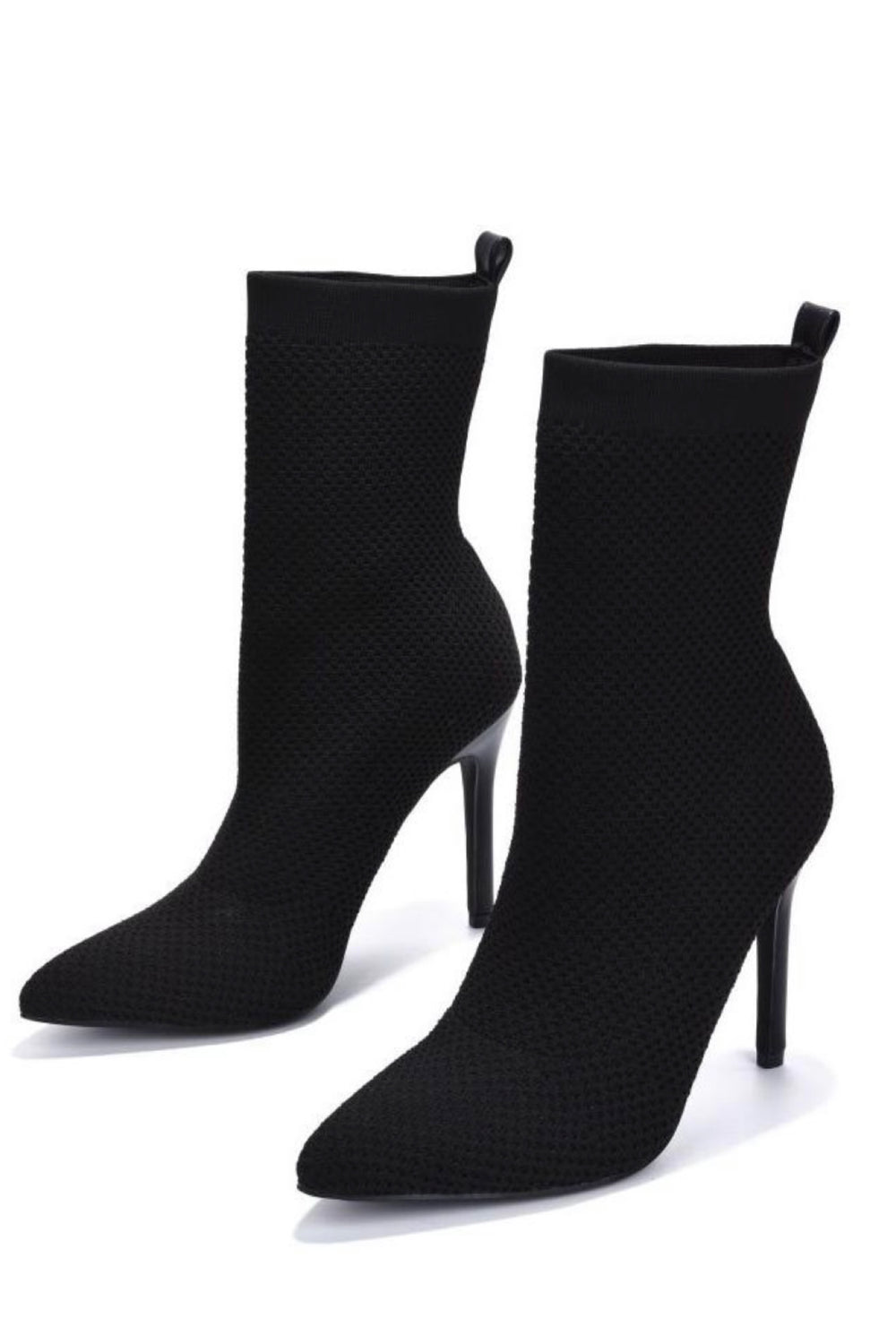 01102022 Silvia Black Socks Women's Boot