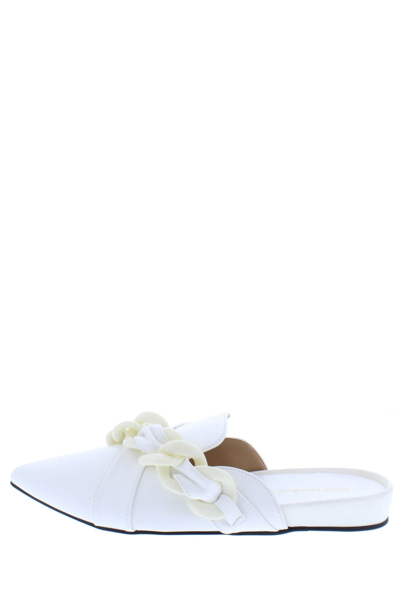 01102022 Noble White Women's Flat Shoes