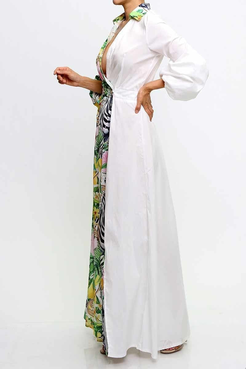 08312021 The Eyes of Fatimah Graffiti Escape Maxi Dress