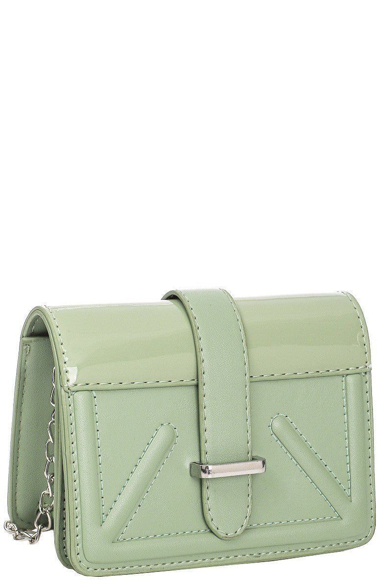 Glossy Leather Mini Clutch/Bag