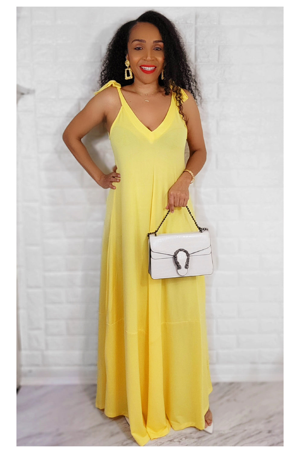 Bright Yellow Maxi Dress