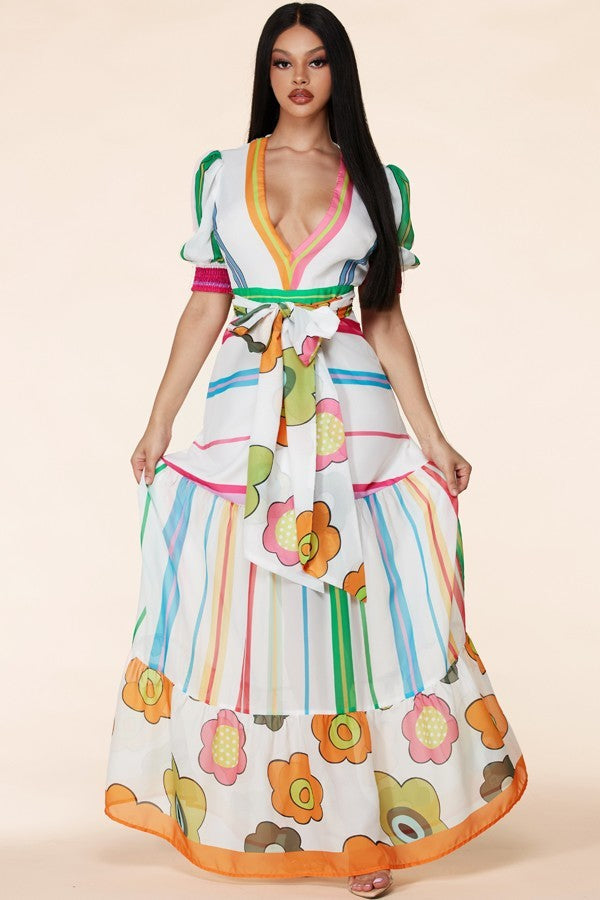 09152021 Cartagena Florals Maxi Dress