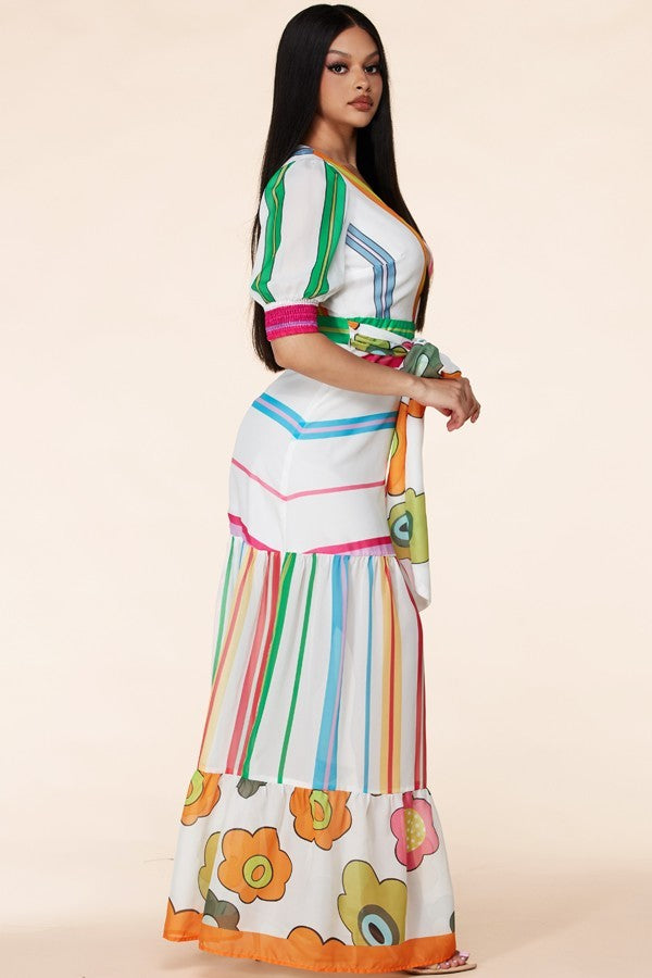 09152021 Cartagena Florals Maxi Dress