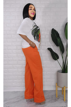 031623 The ladies with the Orange Cap Pant & Top Set