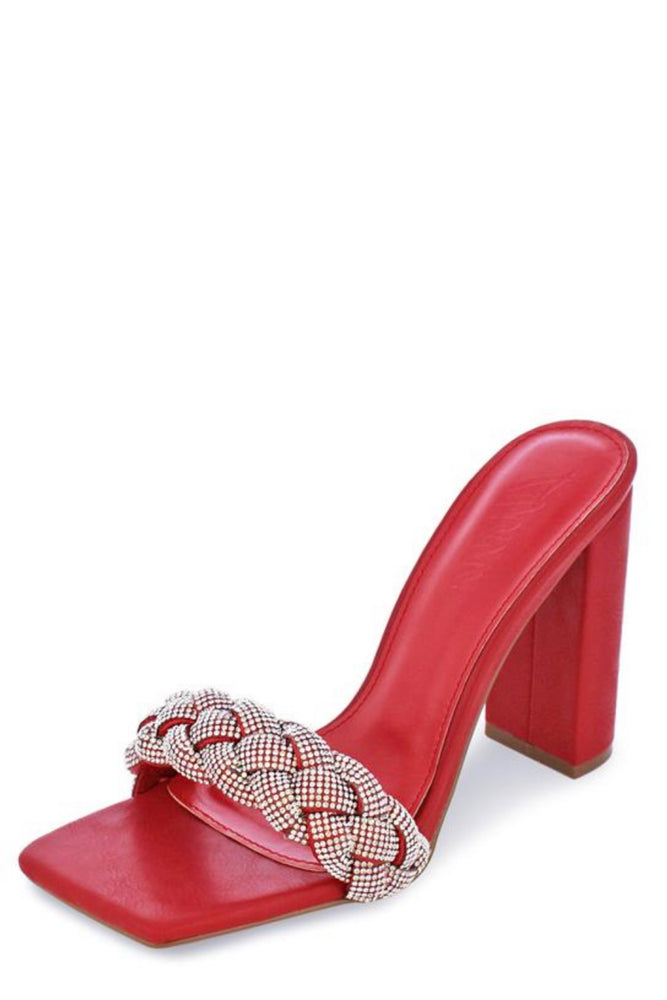 01102022 Red Women's Open Toes Heel- 10