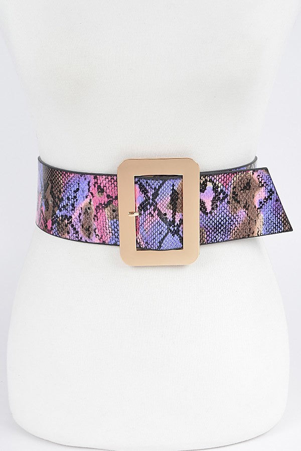 Multi Snake Print Belt ( S-L)