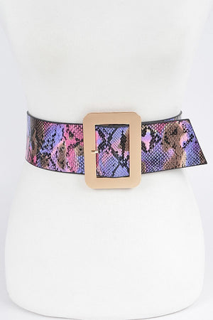 Multi Snake Print Belt ( S-L)