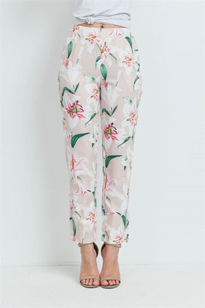 09082021 White Sand Flowers Pants