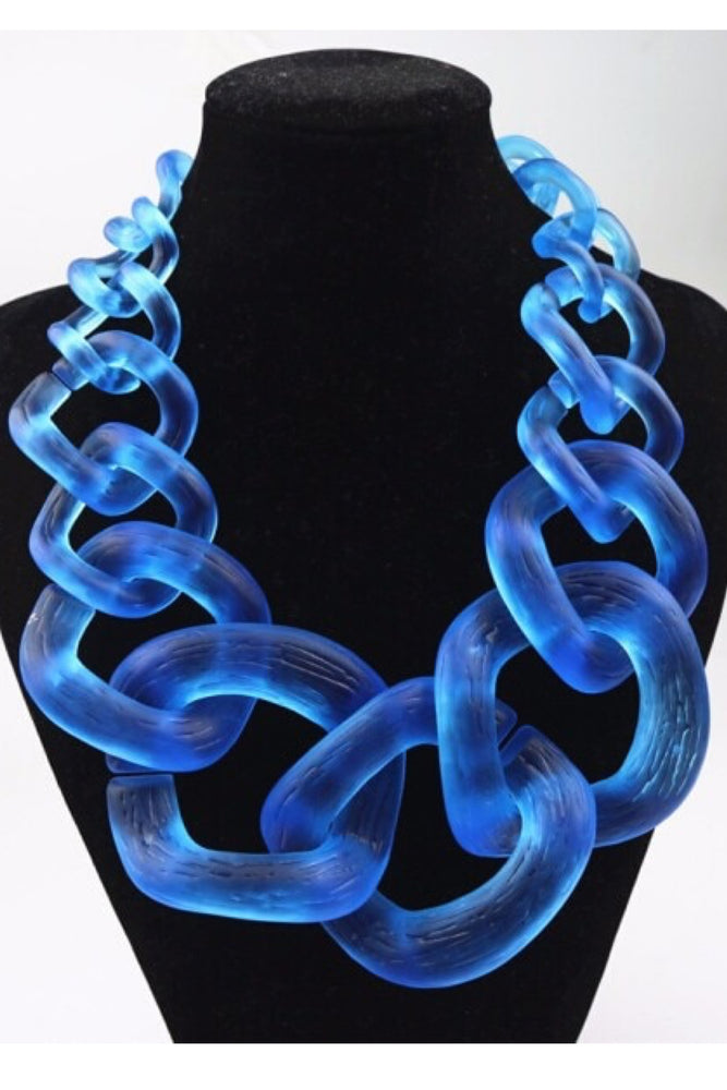 093022 The Light Blue Chunky Necklace
