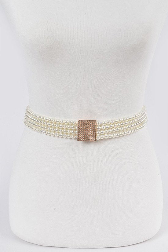 Elastic Pearl Belt (S-XL)