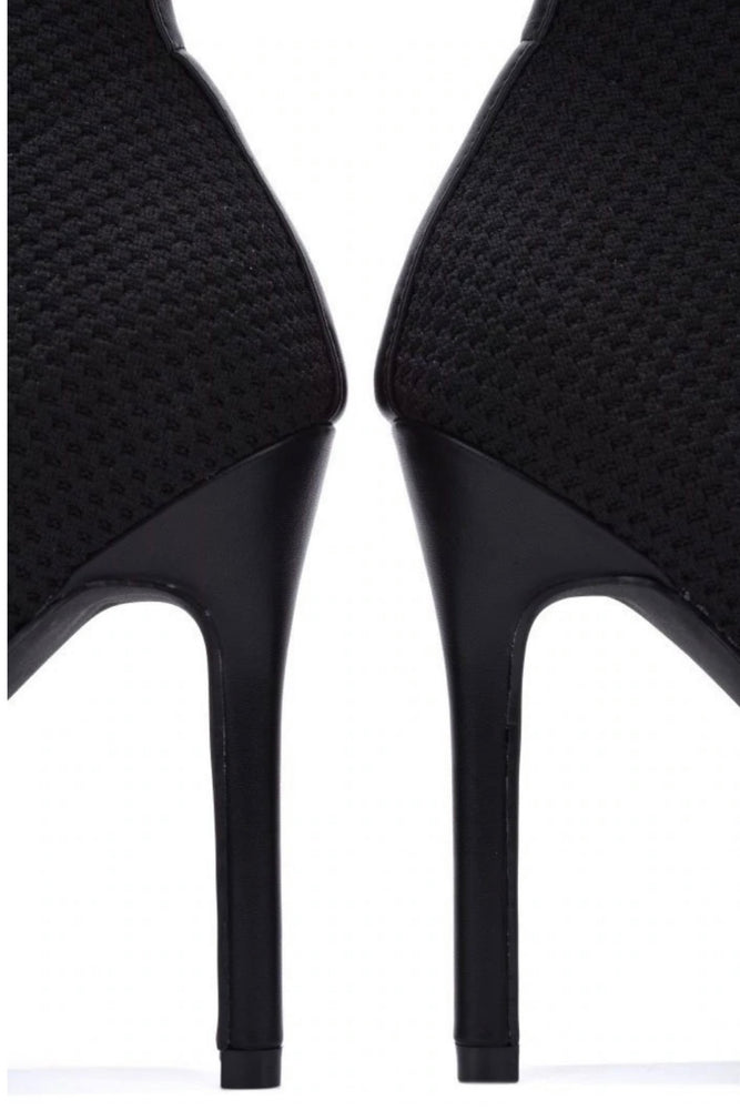 01102022 Silvia Black Socks Women's Boot