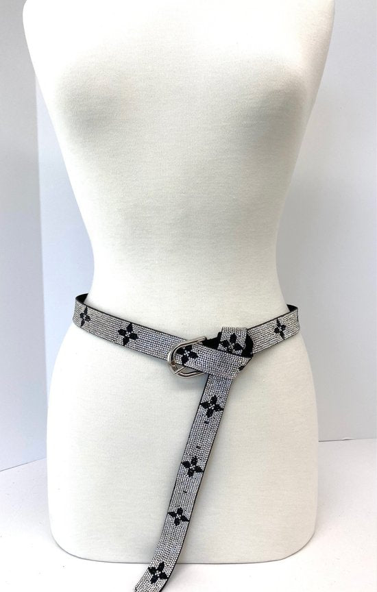 Long Diamond Rhinestone Belt