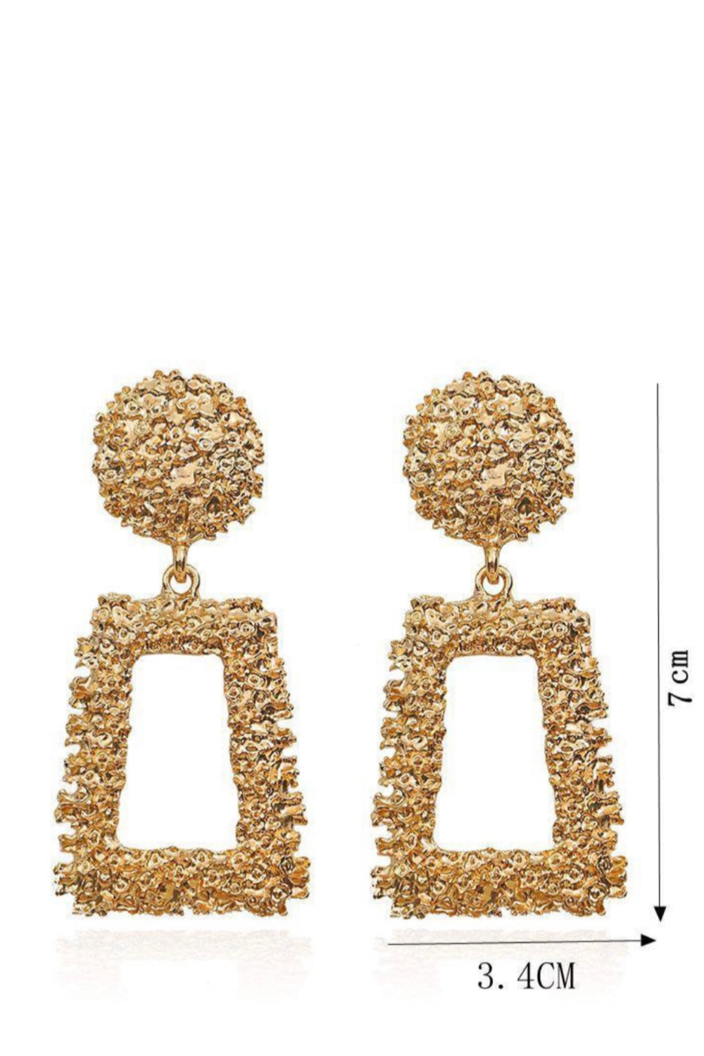 Gold Celebrity Inspired Geometric Earrings