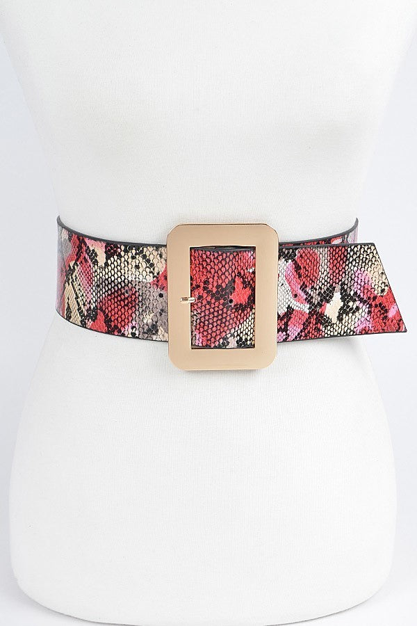 Multi Snake Print Belt ( S-L)