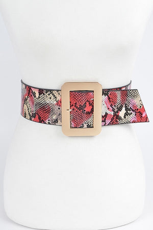 Multi Snake Print Belt ( S-L)