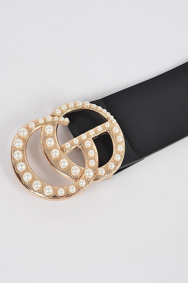 Item 76 Black GO Pearl Belt (S-L)