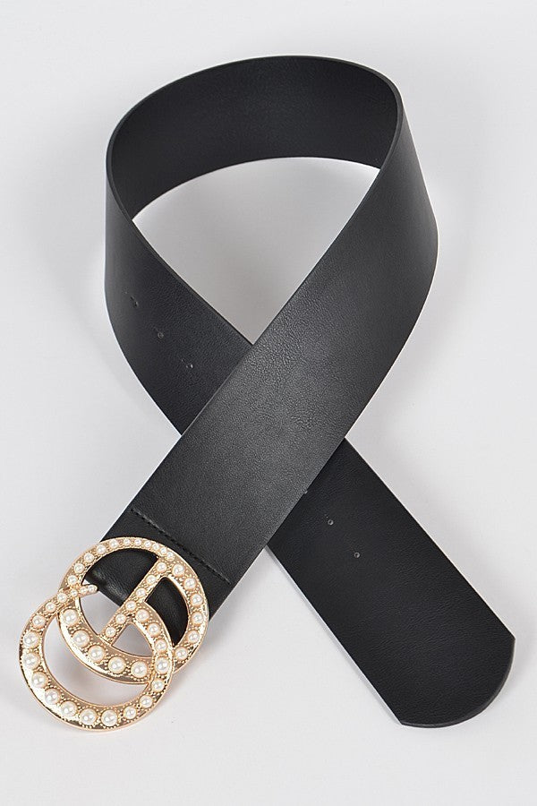 Item 76 Black GO Pearl Belt (S-L)