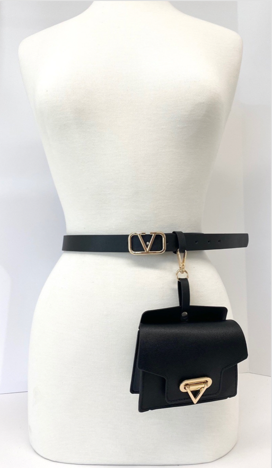 Black V Fanny Pack (S-L)